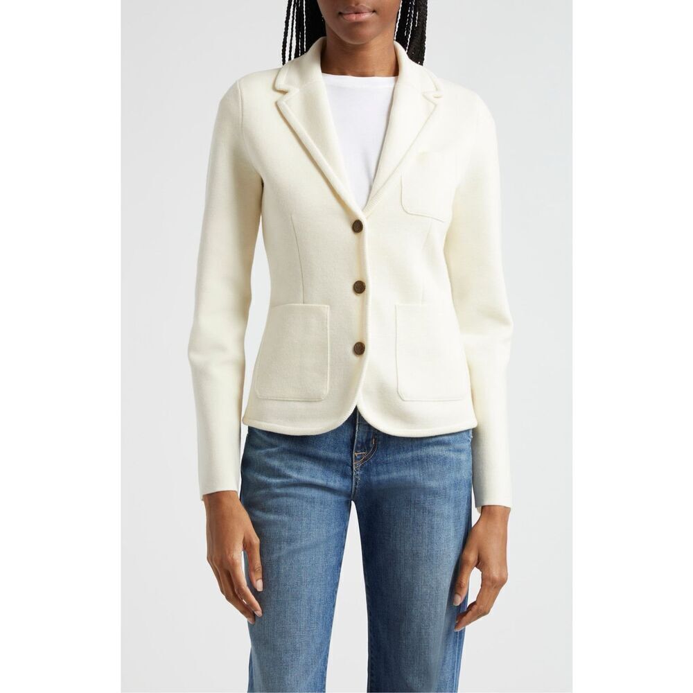 Rag & Bone Women's Cream Alex Merino Wool Blend Blazer Suit Jacket XS NWOT